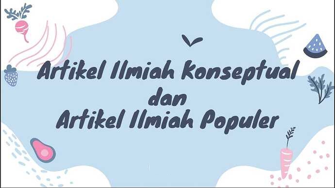 Detail Contoh Artikel Ilmiah Konseptual Koleksi Nomer 25