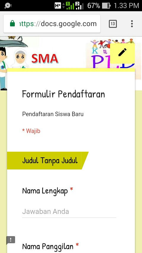 Detail Contoh Google Form Pendaftaran Seminar Koleksi Nomer