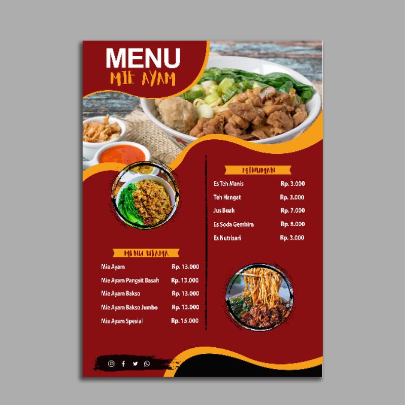 Detail Desain Menu Makanan Koleksi Nomer