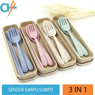 Detail 1 Set Sendok Garpu Sumpit Nomer 56