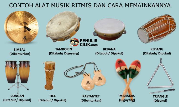 Detail 10 Alat Musik Ritmis Dan Gambar Nomer 7