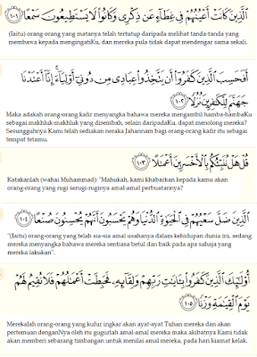 Detail 10 Ayat Pertama Surat Al Kahfi Nomer 29
