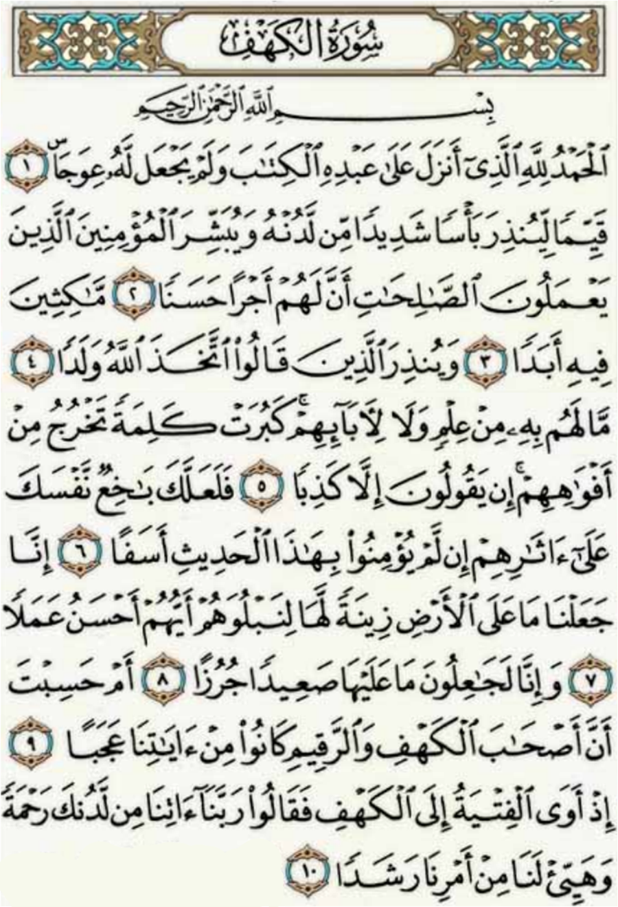 Detail 10 Ayat Pertama Surat Al Kahfi Nomer 8