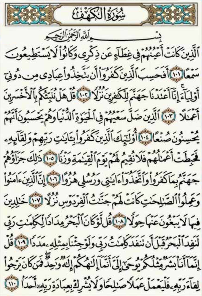 Detail 10 Ayat Terakhir Surat Al Kahfi Nomer 7