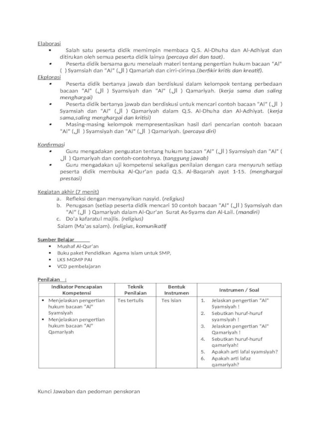 Detail 10 Contoh Bacaan Al Qamariyah Dan Al Syamsiyah Nomer 55