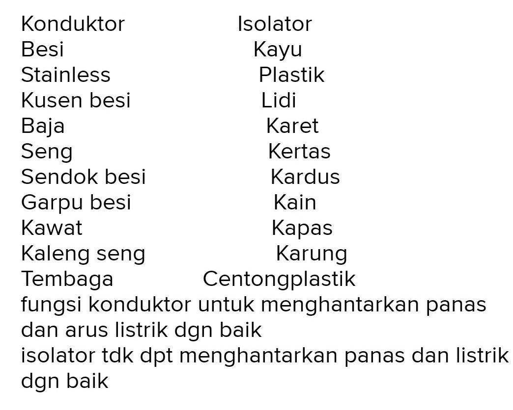 Detail 10 Contoh Benda Isolator Nomer 34