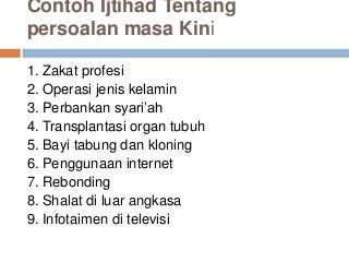 10 Contoh Ijtihad - KibrisPDR