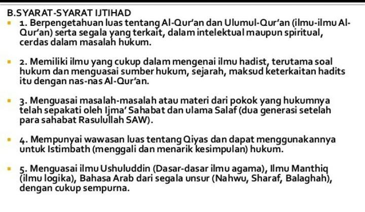 Detail 10 Contoh Ijtihad Nomer 27