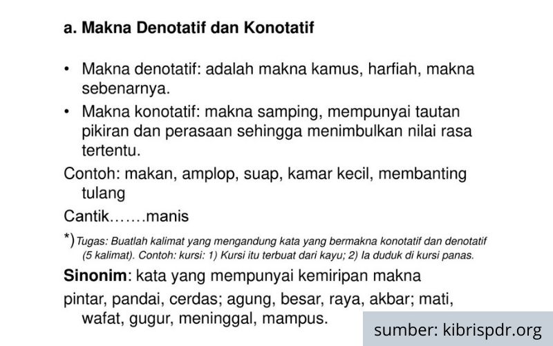 Detail 10 Contoh Kalimat Konotatif Nomer 8