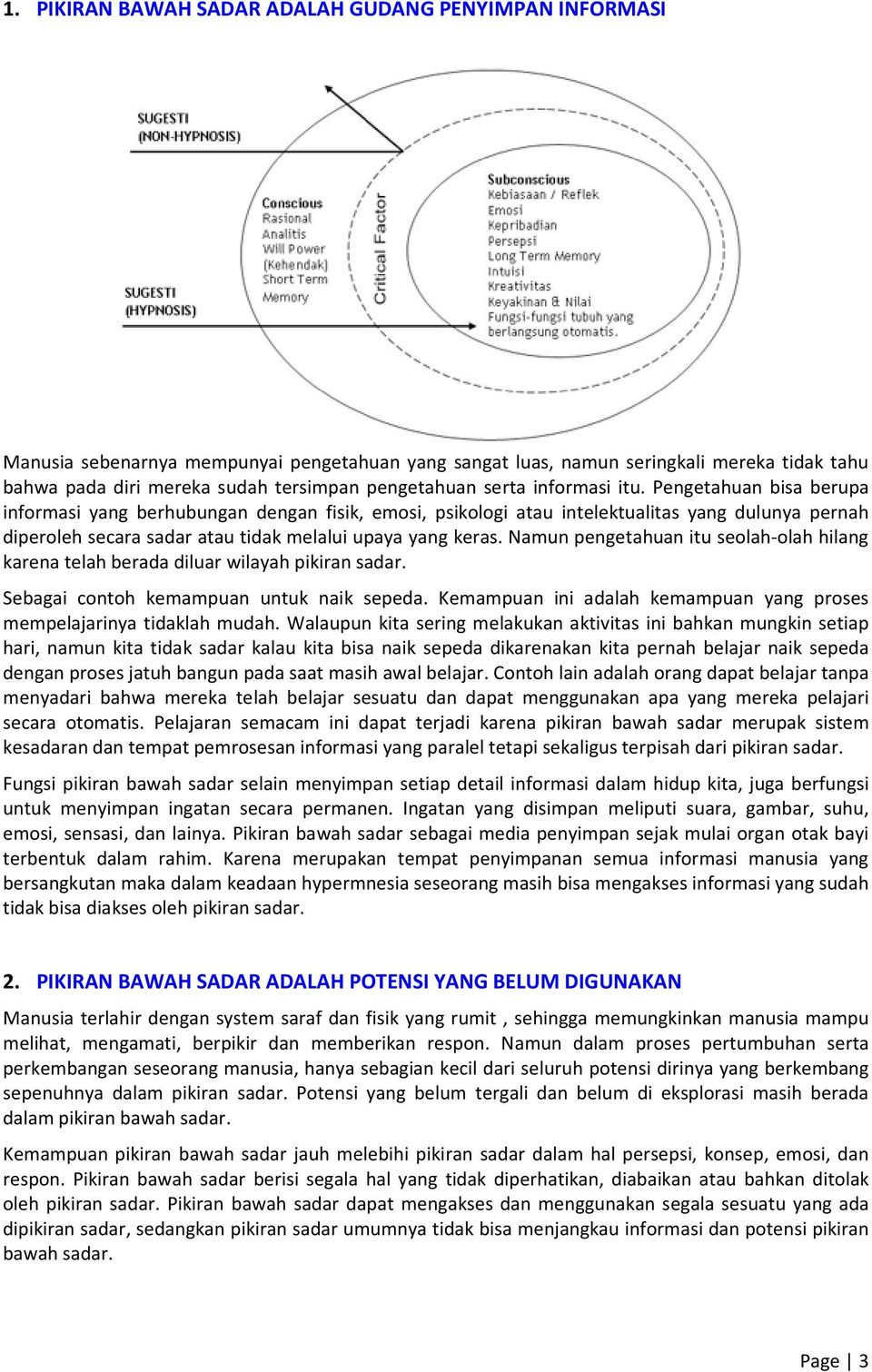 Detail 10 Contoh Pikiran Sadar Nomer 26