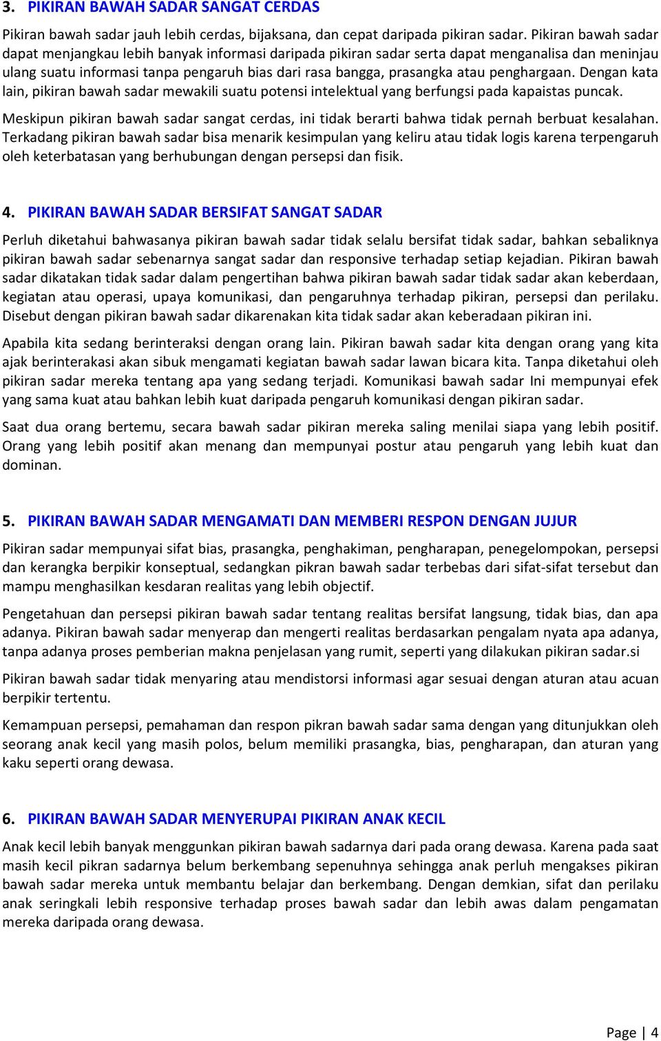 Detail 10 Contoh Pikiran Sadar Nomer 31