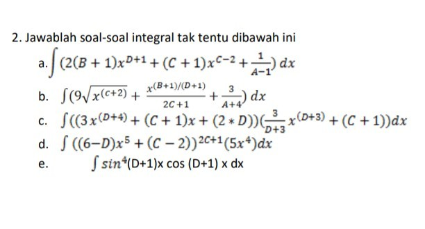 Detail 10 Contoh Soal Integral Tak Tentu Nomer 21