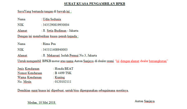 Detail 10 Contoh Surat Berharga Nomer 59