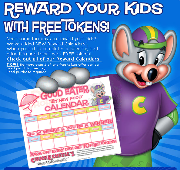 Detail 100 Free Tokens Chuck E Cheese Nomer 41