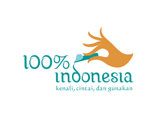 Download 100 Indonesia Logo Nomer 14