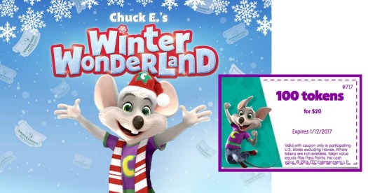 Detail 100 Tokens For 20 Chuck E Cheese Nomer 33