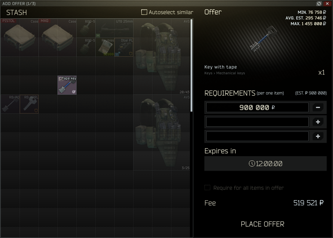 Detail 114 Key Tarkov Price Nomer 12