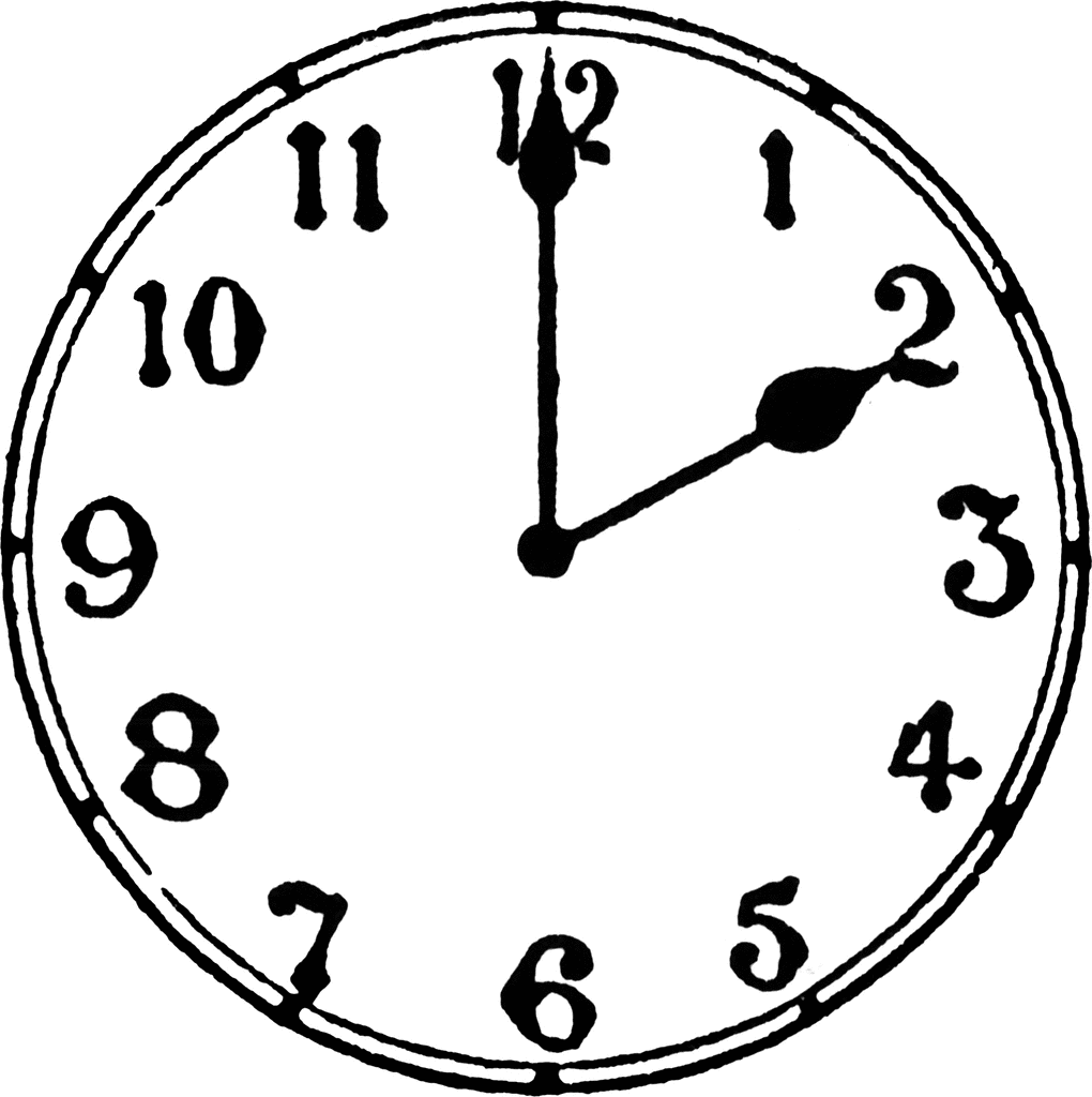 Detail 12 O Clock Clipart Nomer 41