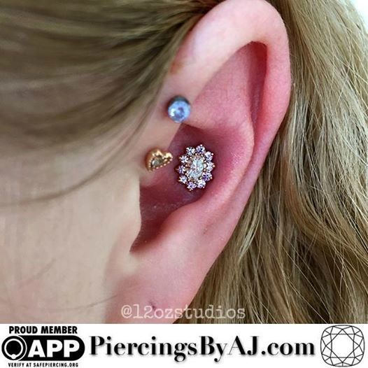 Detail 14 Gauge Conch Piercing Nomer 45