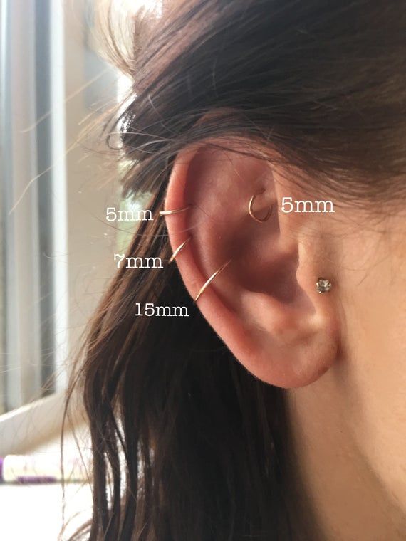 Detail 14 Gauge Conch Piercing Nomer 47