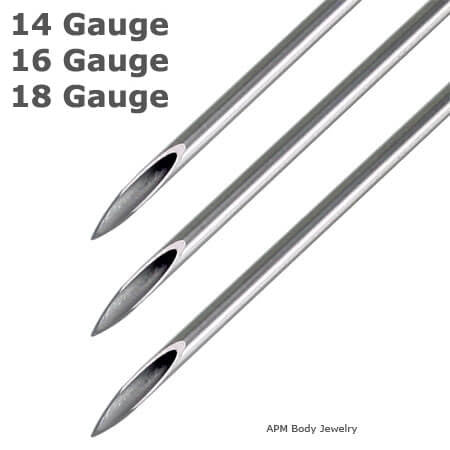 Detail 14 Gauge Needle Piercing Nomer 14