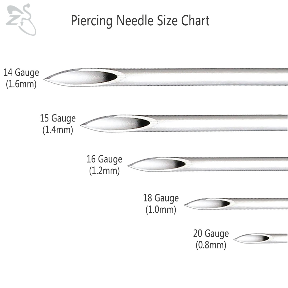 Detail 14 Gauge Needle Piercing Nomer 58