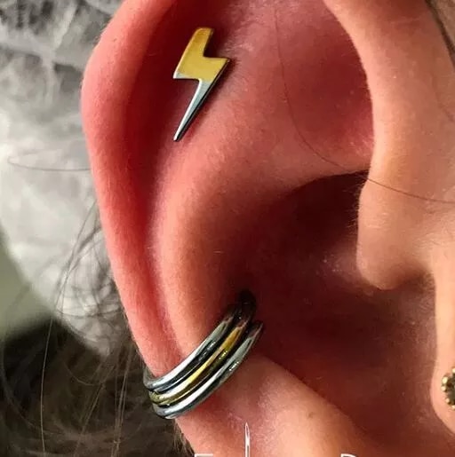 Detail 16 Gauge Conch Ring Nomer 30