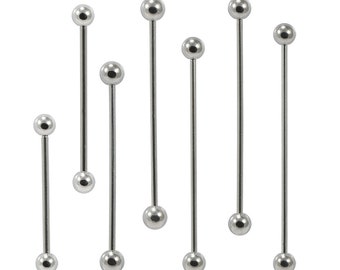 Detail 16 Gauge Industrial Barbell Nomer 26