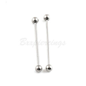 Detail 16 Gauge Industrial Barbell Nomer 58