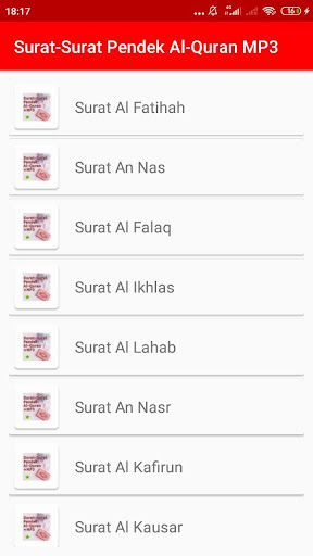 Download 17 Surat Pendek Nomer 16