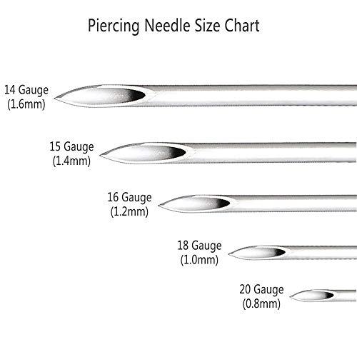 Detail 18 Gauge Needle For Nose Piercing Nomer 57