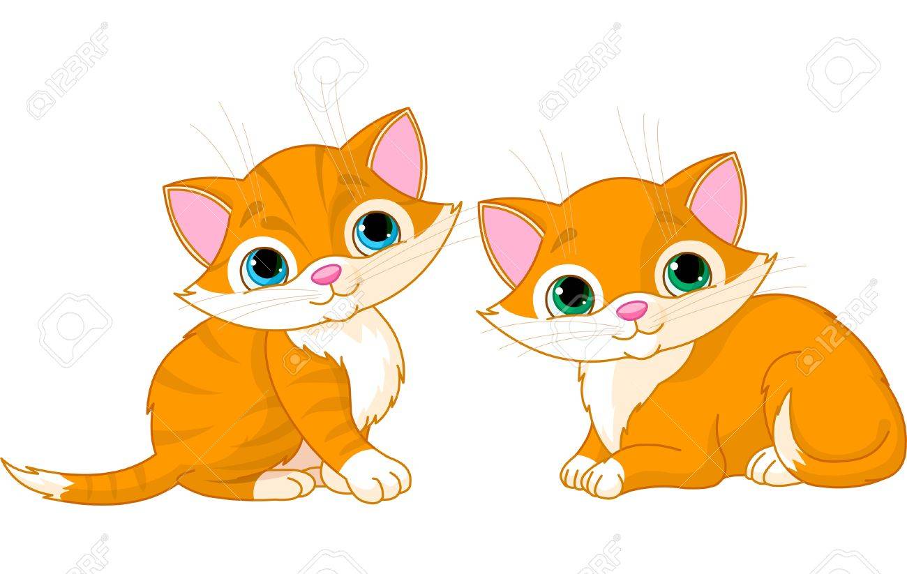 2 Cats Clipart - KibrisPDR