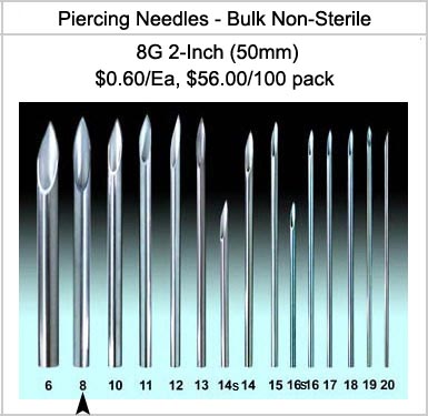 Detail 2 Gauge Piercing Needle Nomer 9