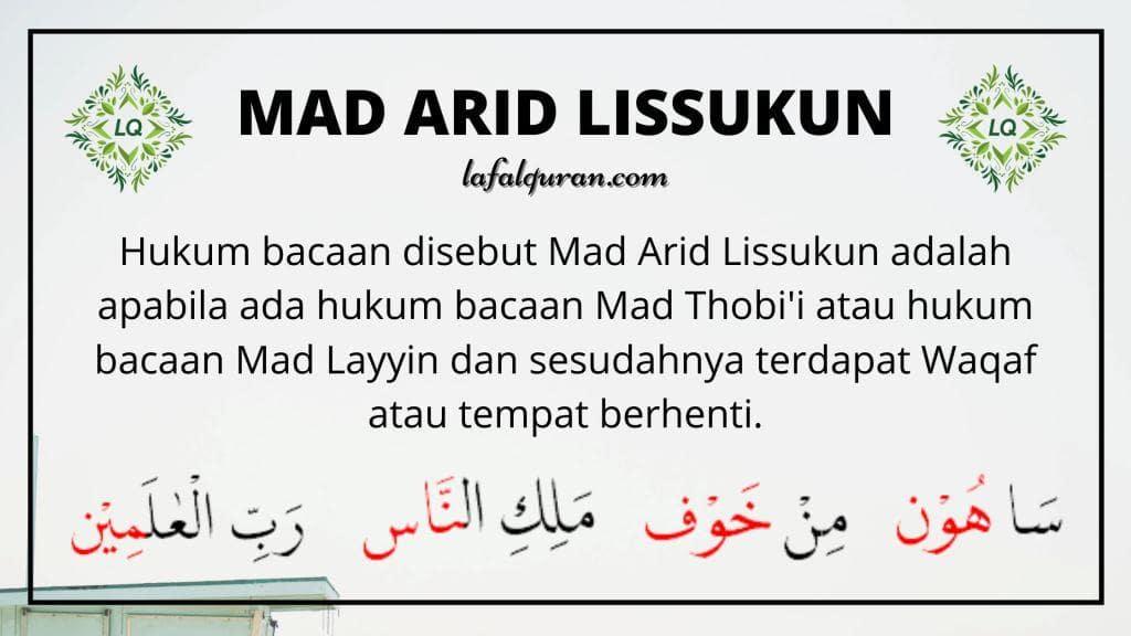 Detail 20 Contoh Bacaan Mad Arid Lissukun Nomer 10