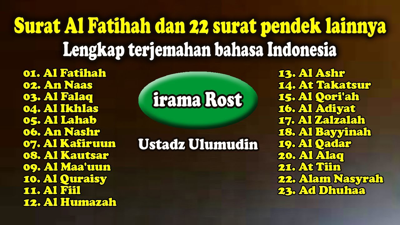 Detail 20 Surat Surat Pendek Nomer 26