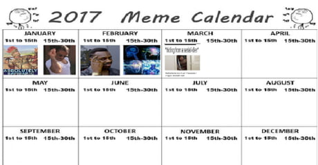 Download 2017 Meme Calendar Nomer 42