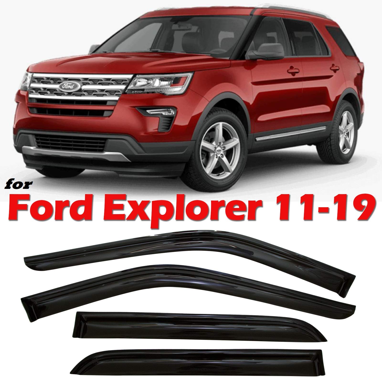 Detail 2018 Ford Explorer Bug Deflector Nomer 45