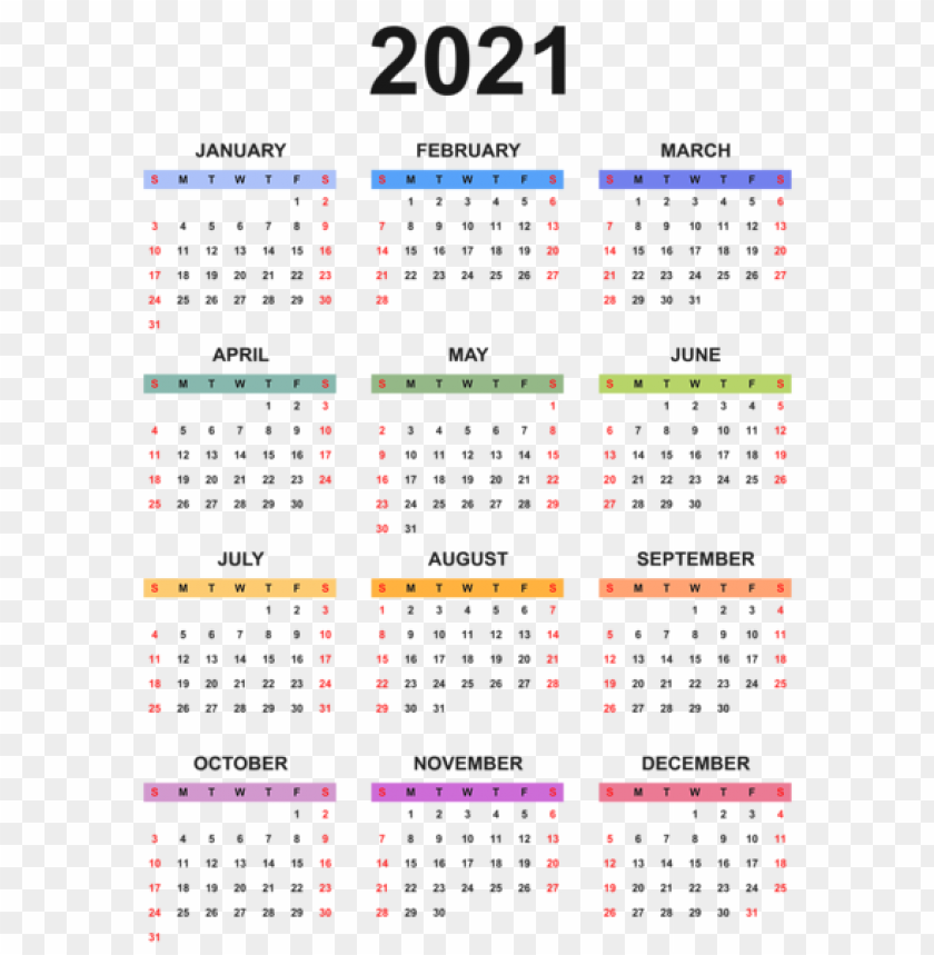 Detail 2021 Calendar Png Nomer 18