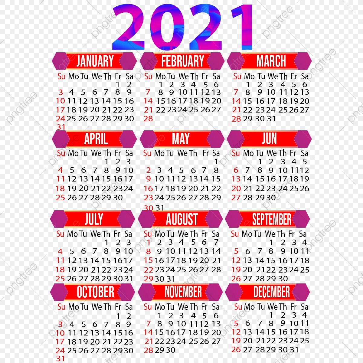 Detail 2021 Calendar Png Nomer 34