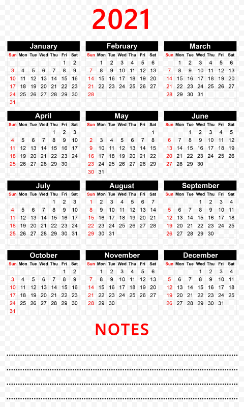 Detail 2021 Calendar Png Nomer 46