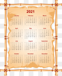 Detail 2021 Calendar Png Hd Nomer 37