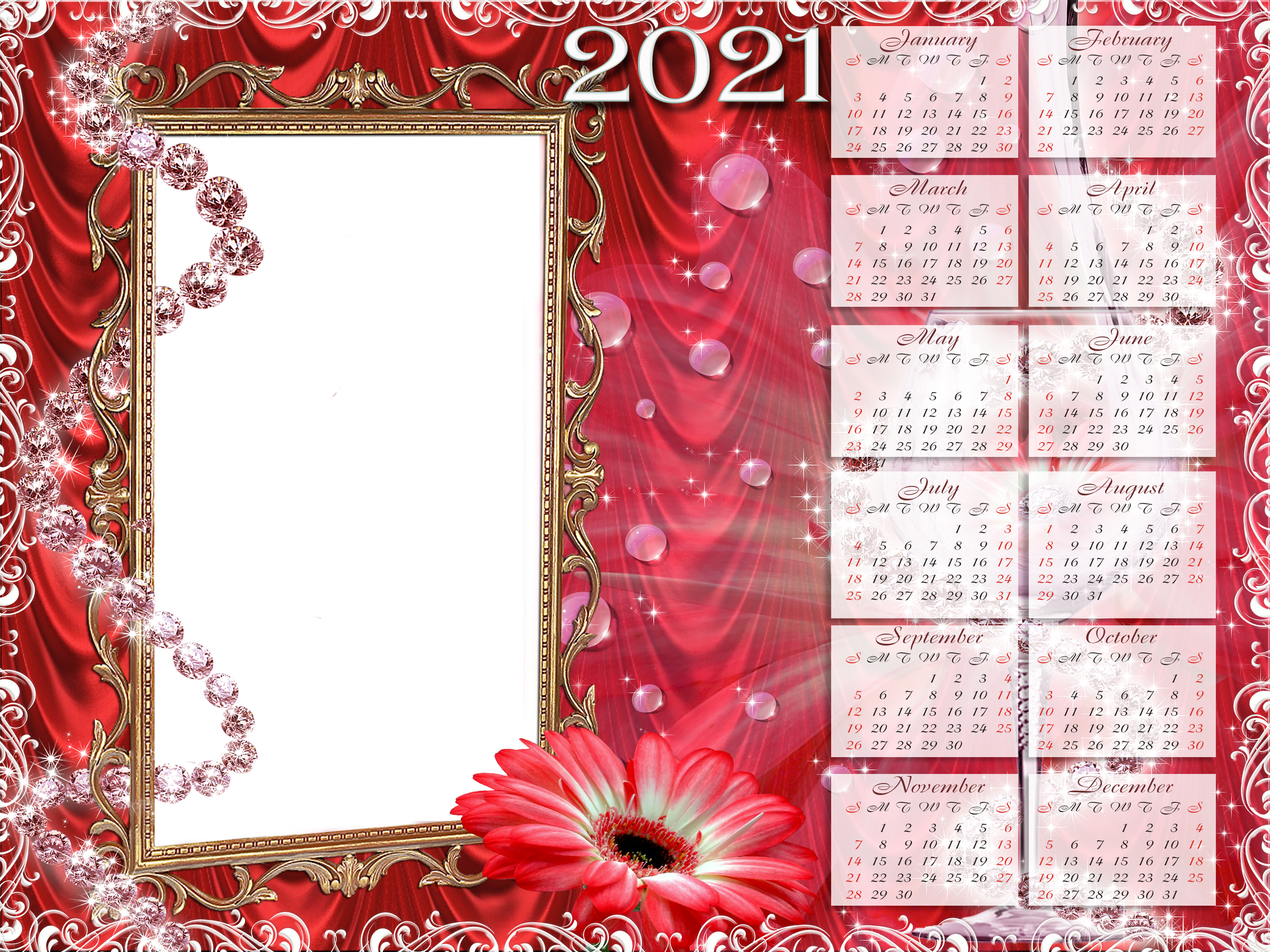 Detail 2021 Calendar Png Hd Nomer 48