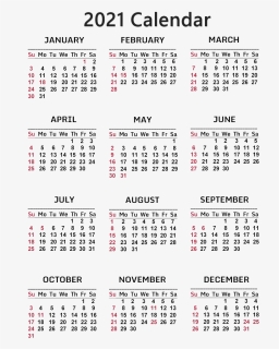 Detail 2021 Calendar Png Hd Nomer 49