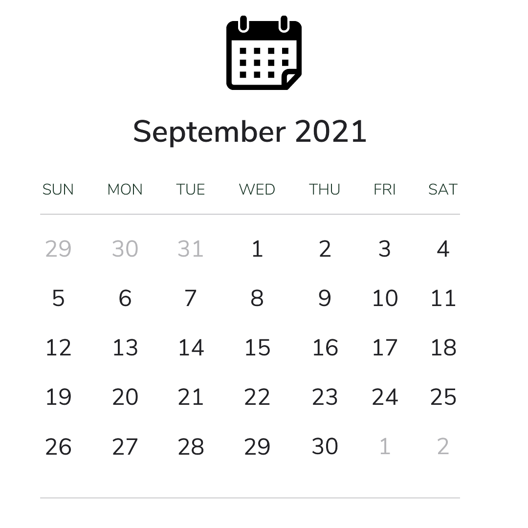 Detail 2021 Calendar Png Hd Nomer 55