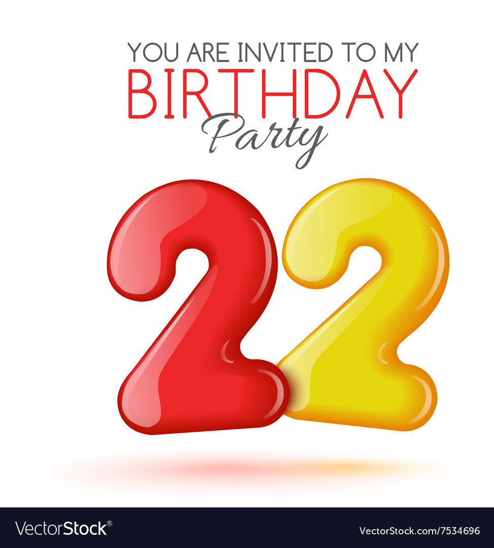 Detail 22nd Birthday Invitations Nomer 19
