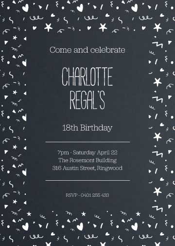 Detail 22nd Birthday Invitations Nomer 45