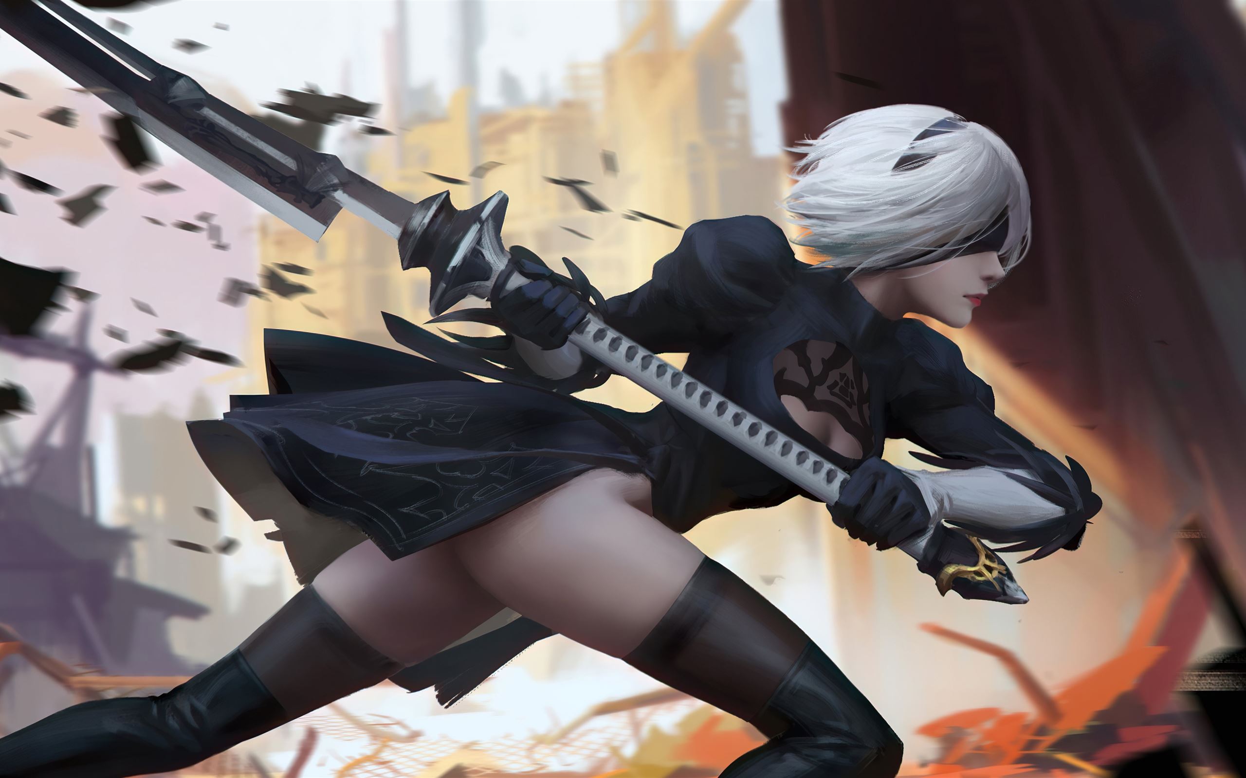 Detail 2b Nier Automata Wallpaper Nomer 17