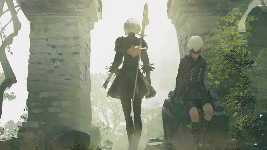 Detail 2b Nier Automata Wallpaper Nomer 42