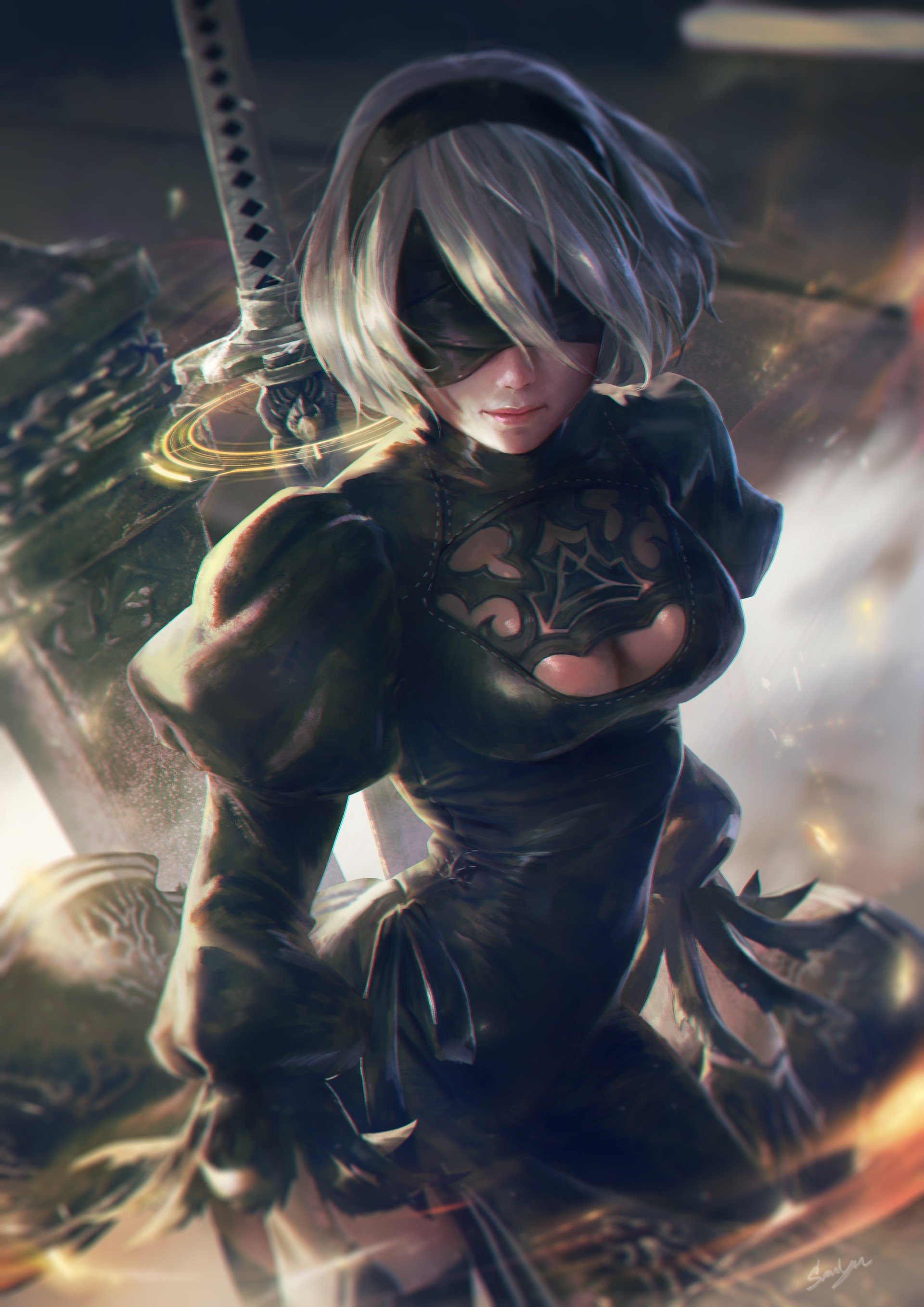 Detail 2b Nier Automata Wallpaper Nomer 44