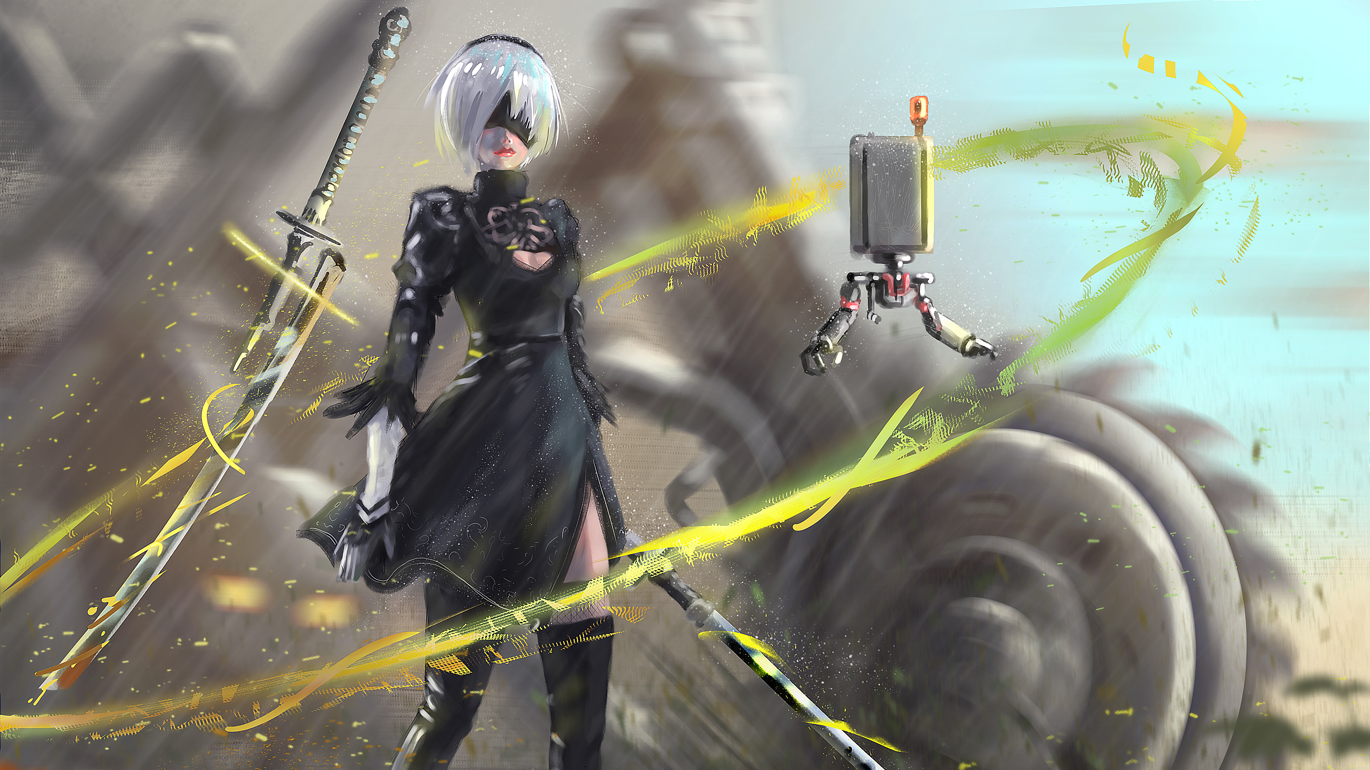 Detail 2b Nier Automata Wallpaper Nomer 49